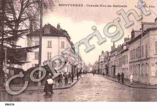 Ville de MONTEREAUFAUTYONNE, carte postale ancienne