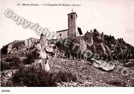 Ville de MONTVALEZAN, carte postale ancienne