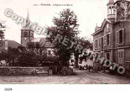 Ville de PUBLIER, carte postale ancienne