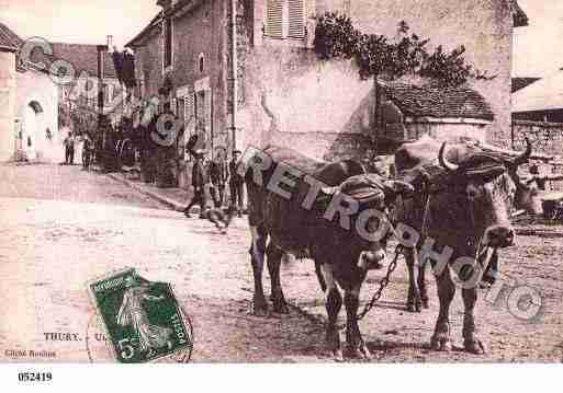 Ville de THURY, carte postale ancienne