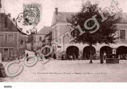 Ville de THURY, carte postale ancienne
