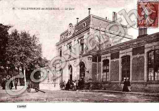 Ville de VILLEFRANCHEDEROUERGUE, carte postale ancienne