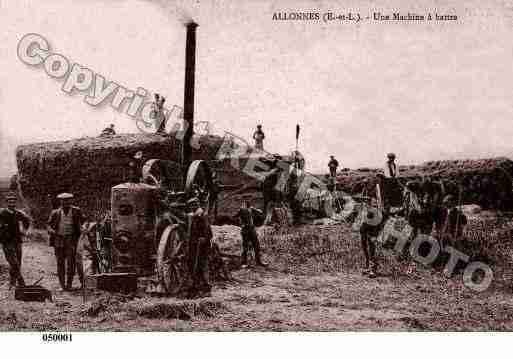 Ville de ALLONNES, carte postale ancienne