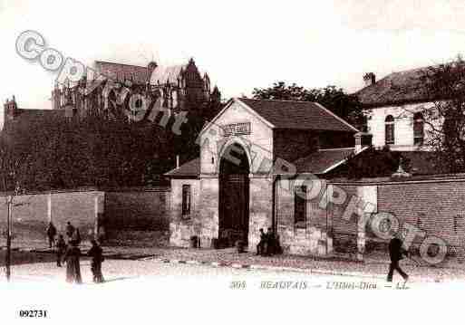 Ville de BEAUVAIS, carte postale ancienne