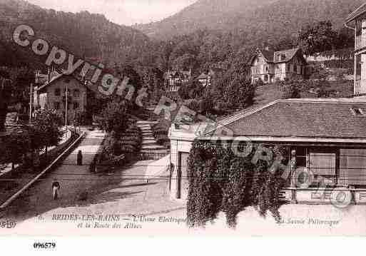 Ville de BRIDESLESBAINS, carte postale ancienne