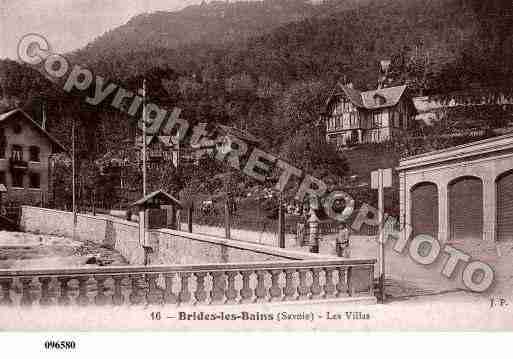 Ville de BRIDESLESBAINS, carte postale ancienne