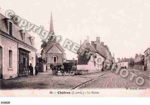 Ville de CHATRESSURCHER, carte postale ancienne