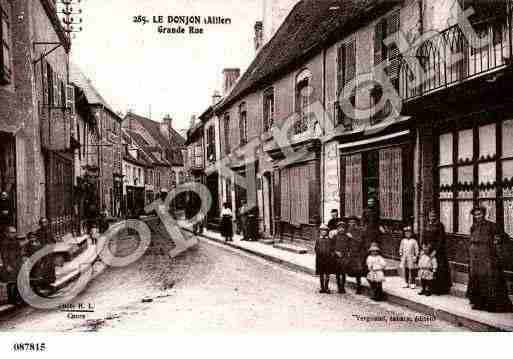 Ville de DONJON(LE), carte postale ancienne