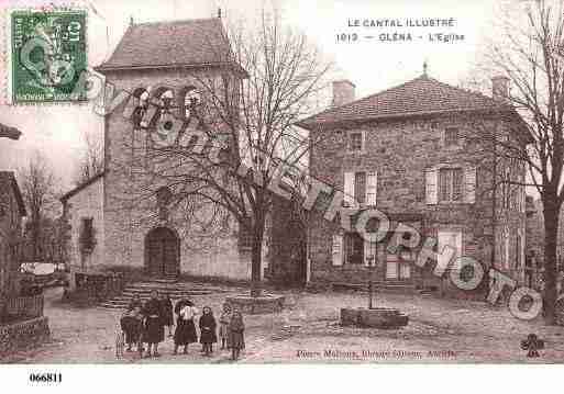 Ville de GLENAT, carte postale ancienne