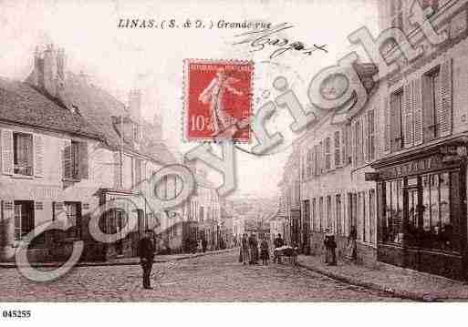 Ville de LINAS, carte postale ancienne