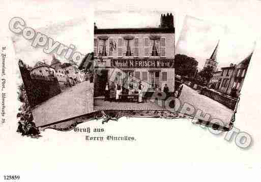 Ville de LORRYLESMETZ, carte postale ancienne