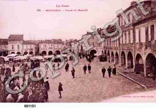 Ville de MAUVEZIN, carte postale ancienne