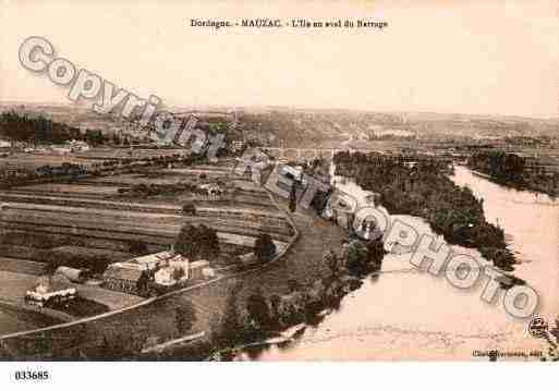 Ville de MAUZACETGRANDCASTANG, carte postale ancienne