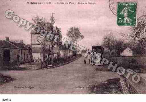 Ville de MEIGNEUX, carte postale ancienne