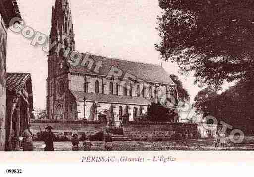 Ville de PERISSAC, carte postale ancienne