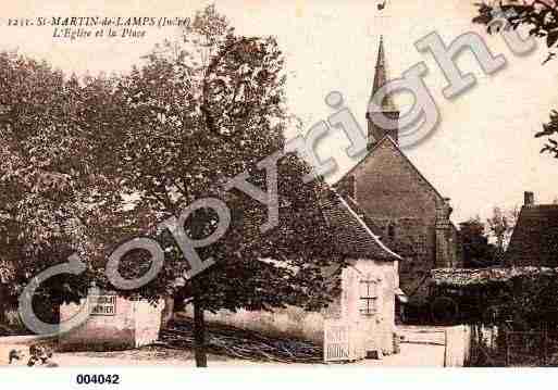 Ville de SAINTMARTINDELAMPS, carte postale ancienne