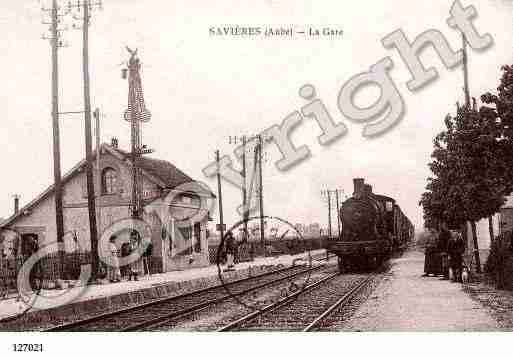 Ville de SAVIERES, carte postale ancienne