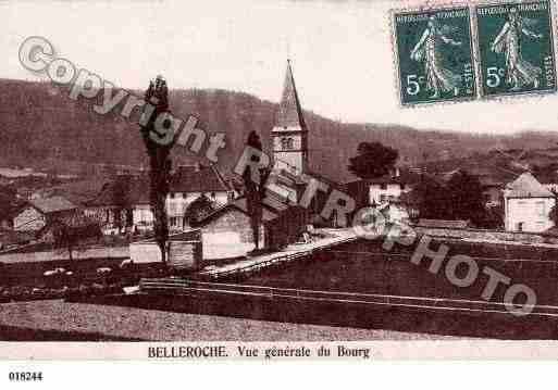 Ville de BELLEROCHE, carte postale ancienne