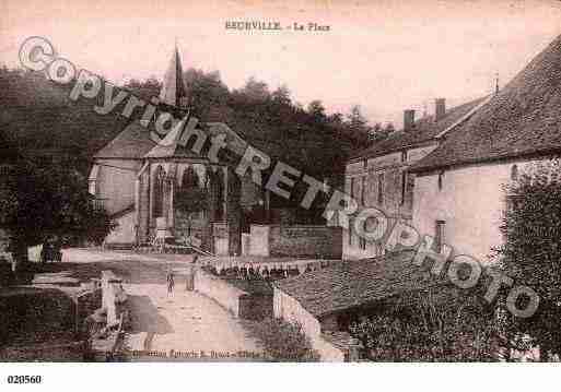 Ville de BEURVILLE, carte postale ancienne