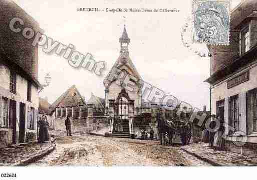 Ville de BRETEUIL, carte postale ancienne
