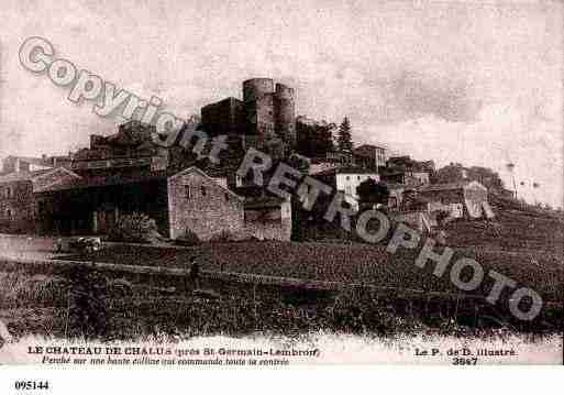 Ville de CHALUS, carte postale ancienne