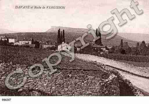 Ville de DAVAYE, carte postale ancienne