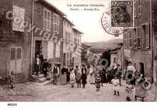 Ville de DORNOT, carte postale ancienne