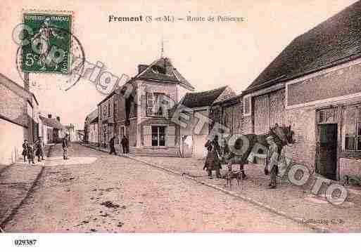 Ville de FROMONT, carte postale ancienne