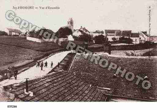 Ville de FROMONT, carte postale ancienne