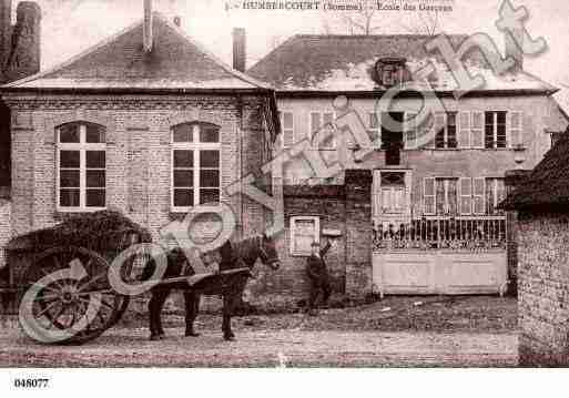 Ville de HUMBERCOURT, carte postale ancienne