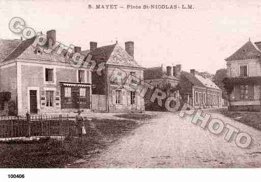 Ville de MAYET, carte postale ancienne