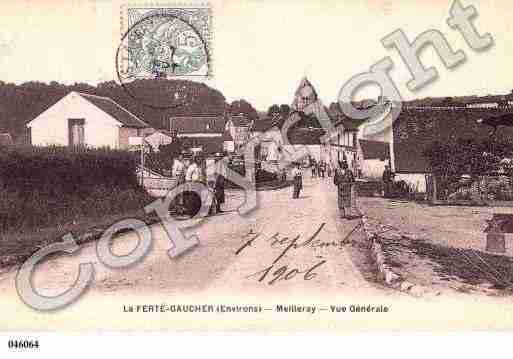 Ville de MEILLERAY, carte postale ancienne