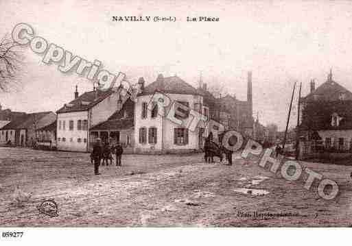 Ville de NAVILLY, carte postale ancienne