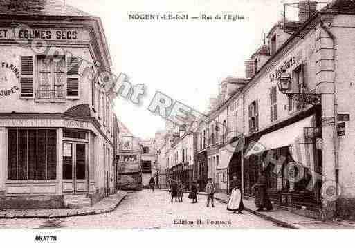 Ville de NOGENTLEROI, carte postale ancienne