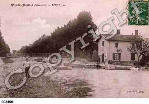 Ville de SAINTSAUVEUR, carte postale ancienne