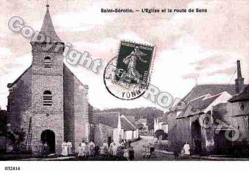 Ville de SAINTSEROTIN, carte postale ancienne