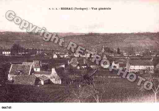 Ville de SIORACDERIBERAC, carte postale ancienne