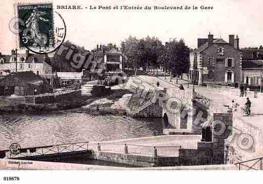 Ville de BRIARE, carte postale ancienne