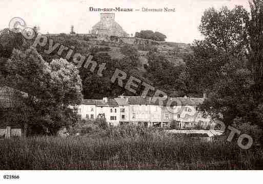 Ville de DUNSURMEUSE, carte postale ancienne