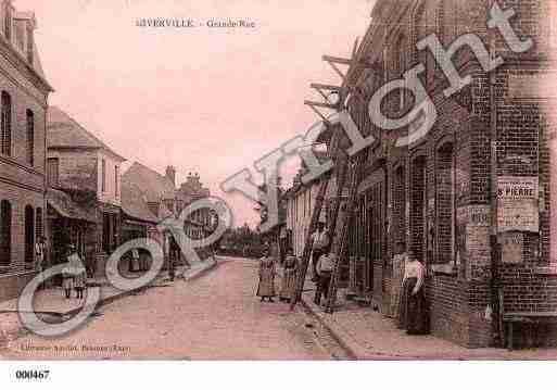 Ville de GIVERVILLE, carte postale ancienne