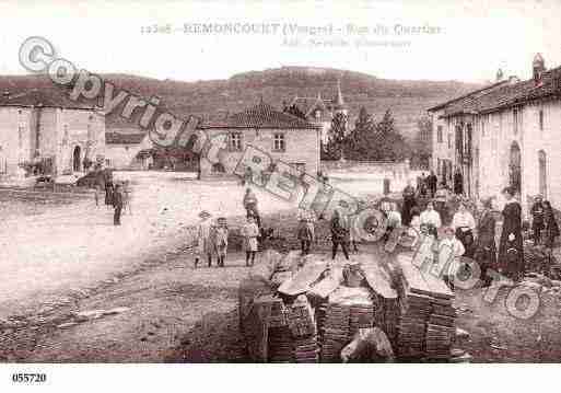 Ville de REMONCOURT, carte postale ancienne