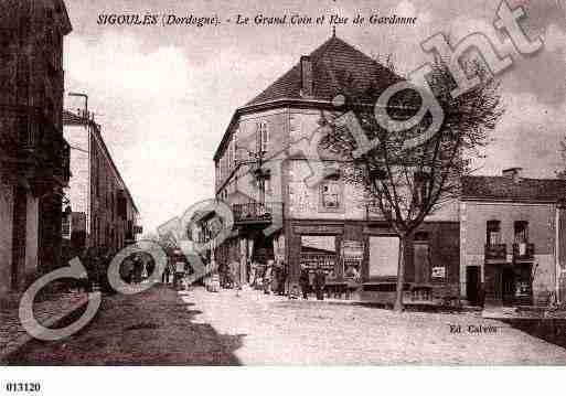 Ville de SIGOULES, carte postale ancienne
