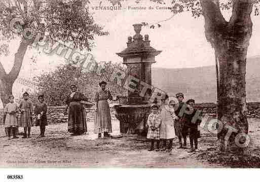 Ville de VENASQUE, carte postale ancienne