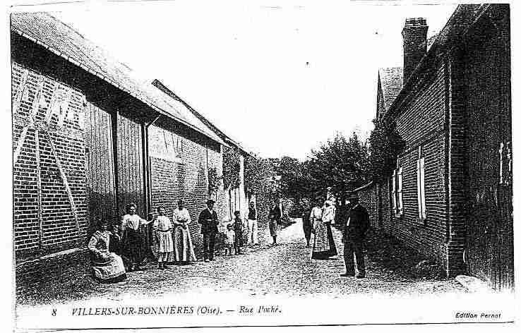 Ville de VILLERSSBONNIERES, carte postale ancienne