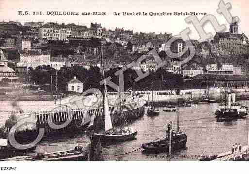 Ville de BOULOGNESURMER, carte postale ancienne