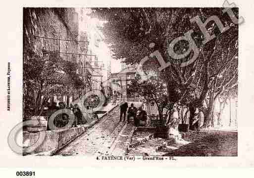 Ville de FAYENCE, carte postale ancienne