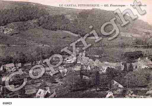 Ville de FONTANGES, carte postale ancienne