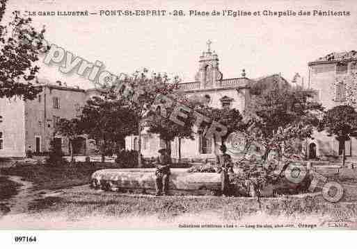 Ville de PONTSAINTESPRIT, carte postale ancienne