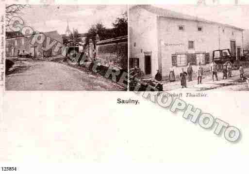 Ville de SAULNY, carte postale ancienne