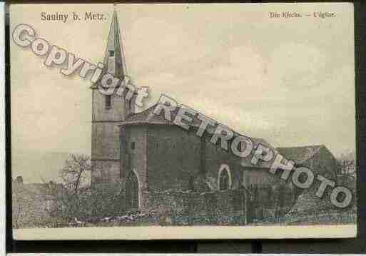 Ville de SAULNY, carte postale ancienne